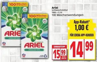 Edeka Ariel Vollwaschmittel 100 Waschanwendungen Angebot