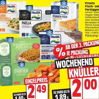 Edeka Frosta Fisch oder Fertiggerichte Angebot