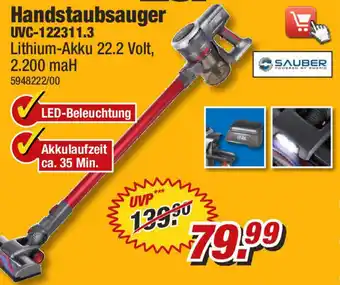 Poco Sauber Handstaubsauger UVC-122311.3 Angebot