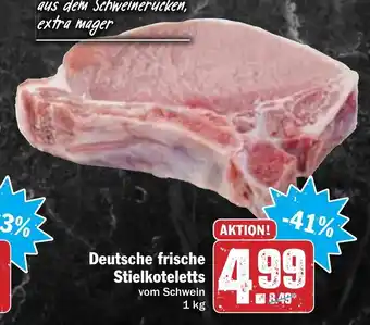 Hit Deutsche frische Stielkoteletts 1kg Angebot