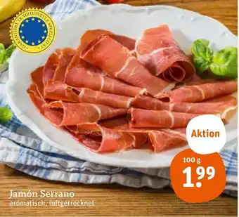 tegut Jamón Serrano 100 g Angebot