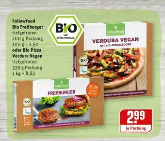 REWE Kaufpark Followfood Bio Freiburger Oder Bio Pizza Verdura Vegan Angebot