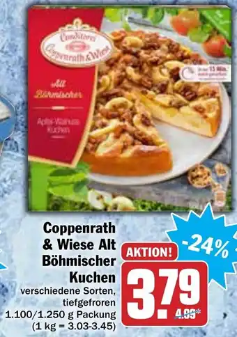 Hit Coppenrath & Wiese Alt Böhmischer Kuchen 1100/1250g Angebot