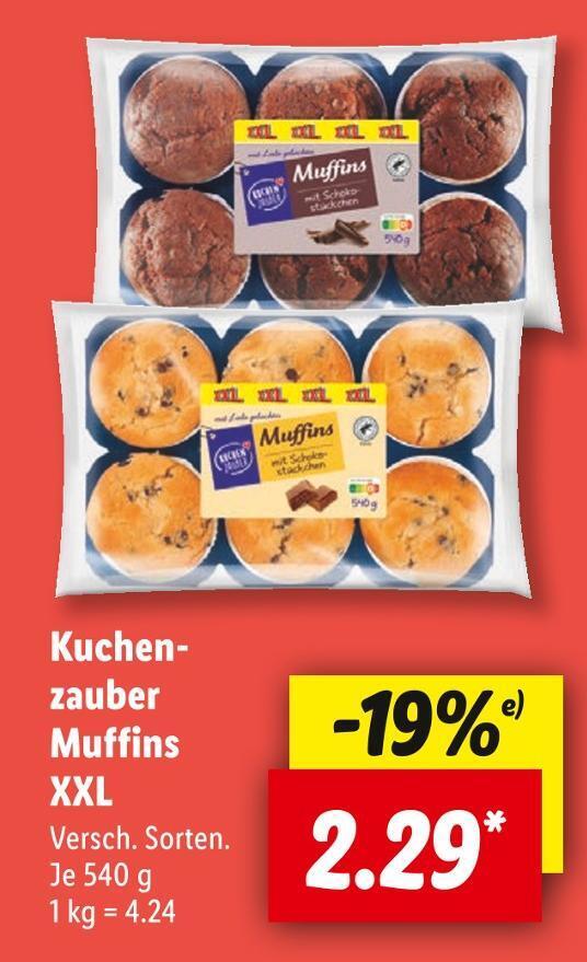 Kuchenzauber muffins xxl Angebot bei Lidl
