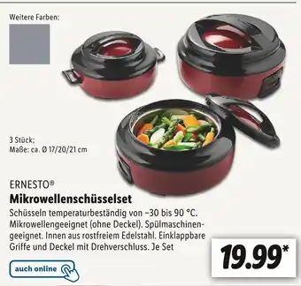 Lidl Ernesto mikrowellenschüsselset Angebot