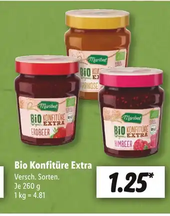 Lidl Bio konfitüre extra Angebot