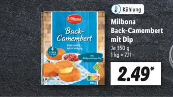 Lidl Milbona back-camembert mit dip Angebot