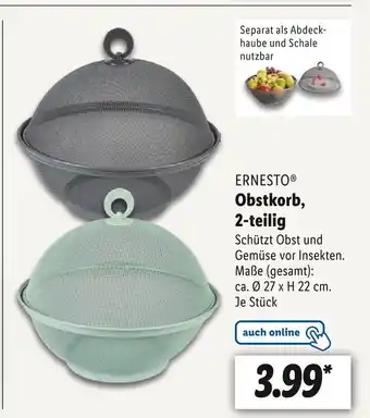 Lidl Ernesto obstkorb, 2-teilig Angebot