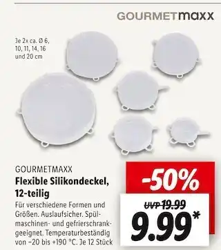 Lidl Gourmetmaxx flexible silikondeckel Angebot