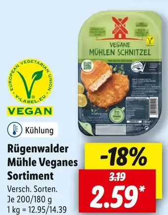 Lidl Rügenwalder mühle veganes sortiment Angebot