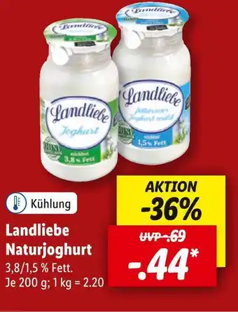 Lidl Landliebe naturjoghurt Angebot