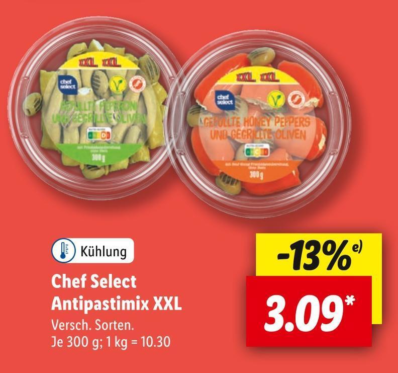 Chef select antipastimix xxl Angebot bei Lidl