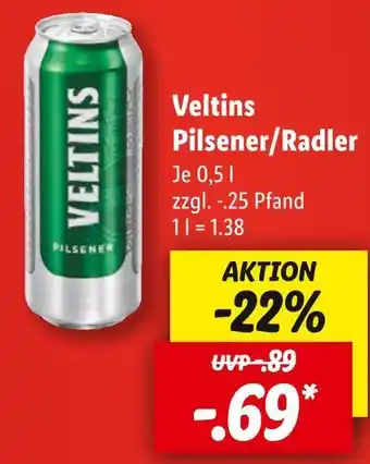 Lidl Veltins pilsener/radler Angebot