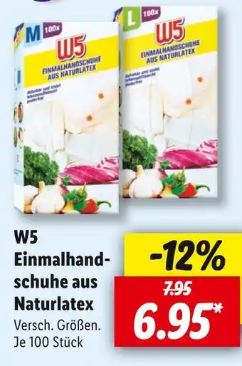 Lidl W5 einmalhandschuhe aus naturlatex Angebot