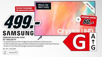 MediaMarkt Samsung 55" uhd led tv Angebot