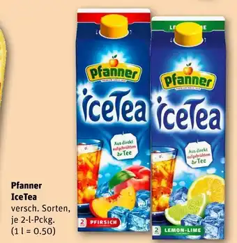 REWE Pfanner icetea Angebot