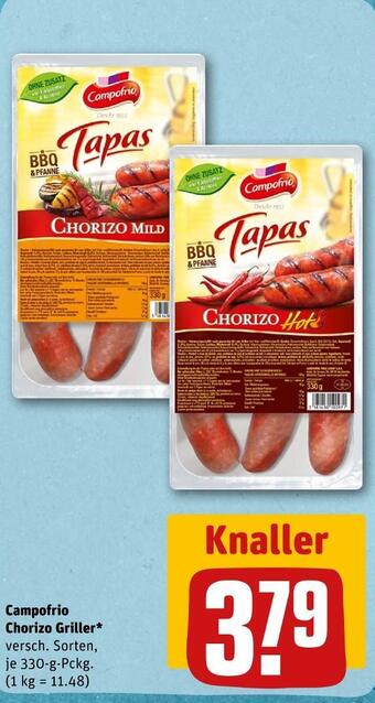 REWE Campofrio chorizo griller Angebot