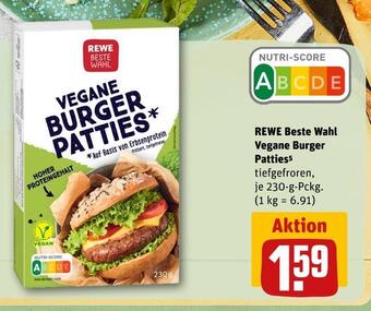 REWE Rewe beste wahl vegane burger patties Angebot