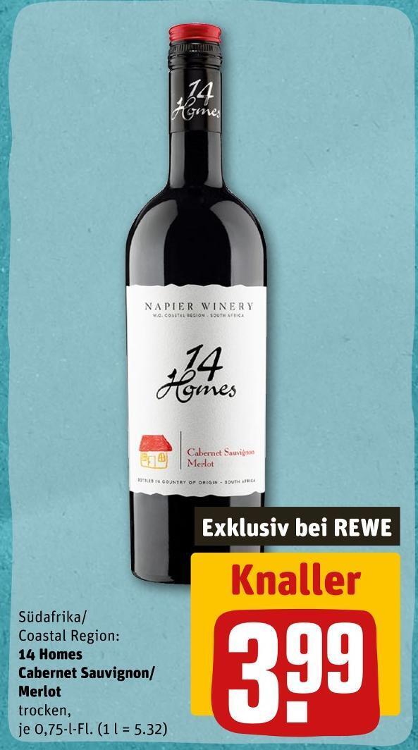 14 homes rotwein Angebot bei REWE