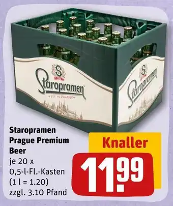 REWE Staropramen prague premium beer Angebot