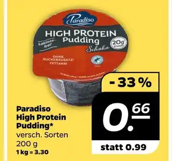 NETTO Paradiso high protein pudding Angebot