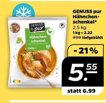 NETTO Genuss pur hähnchenschenkel Angebot