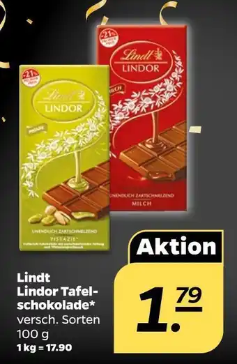 NETTO Lindt lindor tafelschokolade Angebot