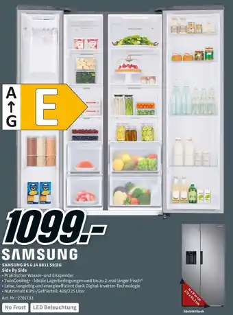 MediaMarkt Samsung side by side rs 6 ja 8811 s9/eg Angebot