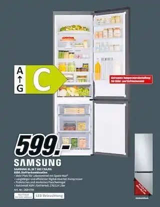 MediaMarkt Samsung rl 38 t 602 csa/eg kühl-/gefrierkombination Angebot