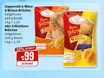 REWE Kaufpark Coppenrath & Wiese 9 Weizen-brötchen Oder 6 Mehrkorn-brötchen Angebot