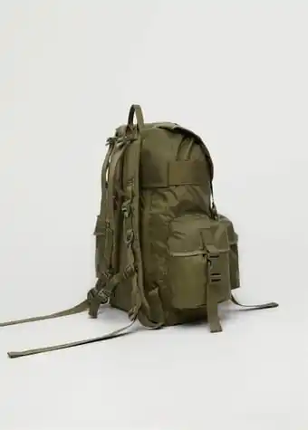 MANGO Mango rucksack mit umschlag und vielen taschen Angebot