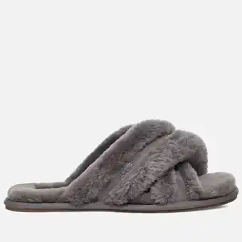 The Hut Ugg women's scuffita sheepskin slide slippers - charcoal - uk 3 Angebot