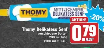 Hit Thomy Delikatess Senf 200 ml Tube Angebot