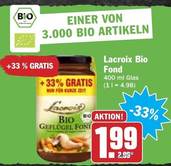 Hit Lacroix Bio Fond 400ml Glas Angebot