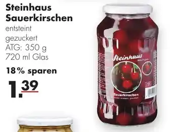 Handelshof Steinhaus Sauerkirschen 720 ml Glas Angebot