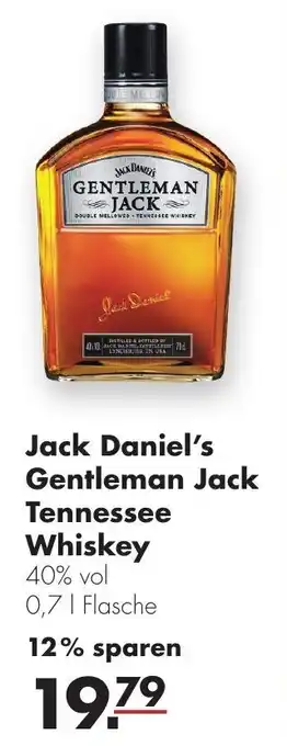 Handelshof Jack Daniel's Gentleman Jack Tennessee Whiskey 0,7L Flasche Angebot