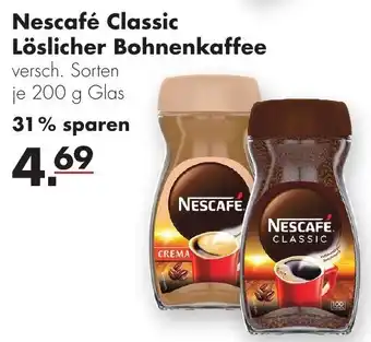 Handelshof Nescafé Classic Löslicher Bohnenkaffee 200 g Glas Angebot