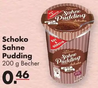 Handelshof Gut & Günstig Schoko Sahne Pudding 200 g Becher Angebot