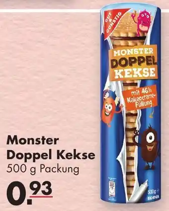 Handelshof Gut & Günstig Monster Doppel Kekse 500 g Packung Angebot