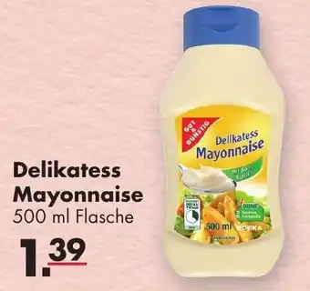 Handelshof Gut & Günstig Delikatess Mayonnaise 500 ml Flasche Angebot