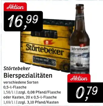 KONSUM Störtebeker Bierspezialitäten 0,5 L Flasche Angebot