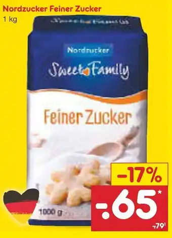 Netto Marken-Discount Nordzucker Feiner Zucker 1 kg Angebot