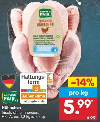 Netto Marken-Discount Hähnchen 1,3 kg Angebot