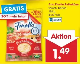 Netto Marken-Discount Arla Finello Reibekäse 180 g Angebot