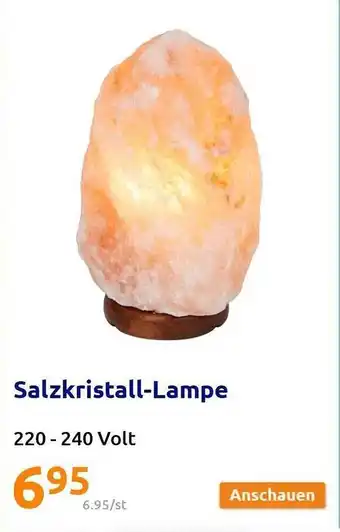 Action Salzkristall-lampe Angebot