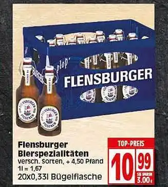 Elli Markt Flensburger bierspezialitäten Angebot