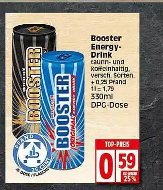 Elli Markt Booster energy drink Angebot