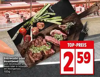 Elli Markt Entrecote oder roastbeef Angebot