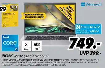 MEDIMAX Acer Aspire 5 (A517-52-56ST) Angebot