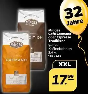 NETTO Minges café cremano oder espresso tradition Angebot